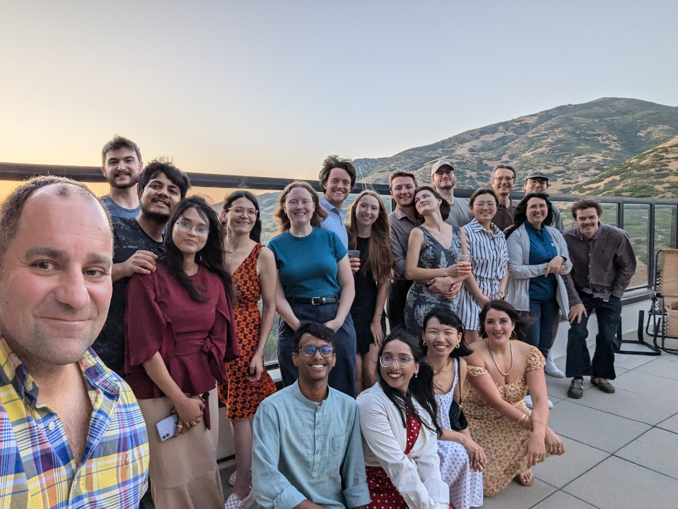 Group photo with Devin celebrating his PhD Defense!