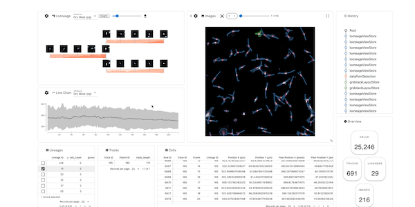 The Aardvark interface includes several visualizations.