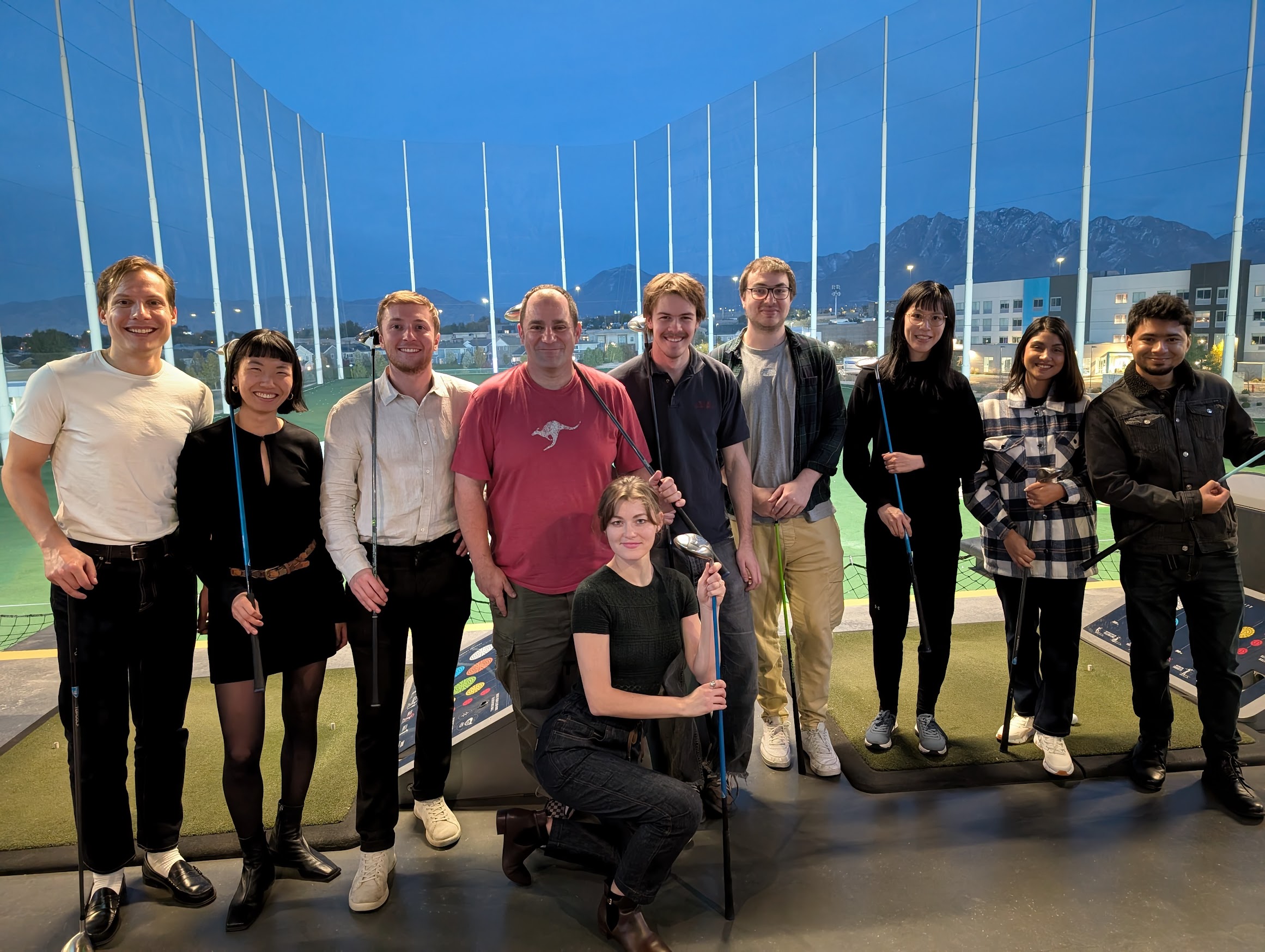 2024 VDL Social Group Photo at Top Golf.